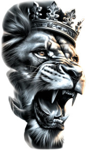 Lion King Tattoo Vinyl Car Decal Sticker – Waterproof & UV-Resistant 4.586666666666667"