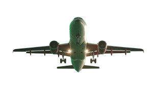 Commercial Airplane Below Vinyl Car Decal Sticker – Waterproof & UV-Resistant 5.4