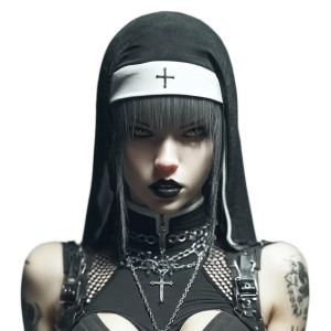 Dark Fantasy Nun V9 Vinyl Car Decal Sticker – Waterproof & UV-Resistant 3.4133333333333336" Dark Fantasy Nun V9 Vinyl Car Decal Sticker – Waterproof & UV-Resistant 3.4133333333333336"