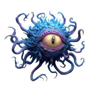 Fantasy Beholder Vinyl Car Decal Sticker – Waterproof & UV-Resistant 3.4133333333333336"