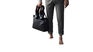 Barefoot Businessman Puddle Vinyl Car Decal Sticker – Waterproof & UV-Resistant 5.4