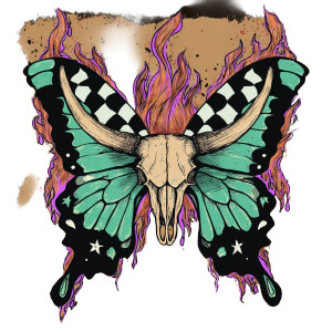 Surreal Skull Butterfly Vinyl Car Decal Sticker – Waterproof & UV-Resistant 6.826666666666667" Surreal Skull Butterfly Vinyl Car Decal Sticker – Waterproof & UV-Resistant 6.826666666666667"