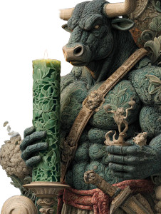 Mythological Bull Vinyl Car Decal Sticker – Waterproof & UV-Resistant 8.213333333333333"