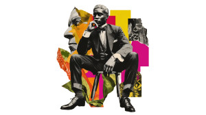 Surreal Suit Collage Vinyl Car Decal Sticker – Waterproof & UV-Resistant 5.4