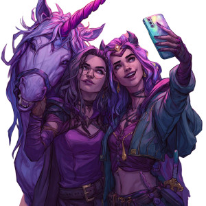 Magical Unicorn Selfie Vinyl Car Decal Sticker – Waterproof & UV-Resistant 3.4133333333333336" Magical Unicorn Selfie Vinyl Car Decal Sticker – Waterproof & UV-Resistant 3.4133333333333336"