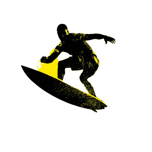 Surfing Silhouette Vinyl Car Decal Sticker – Waterproof & UV-Resistant 3.4133333333333336" Surfing Silhouette Vinyl Car Decal Sticker – Waterproof & UV-Resistant 3.4133333333333336"