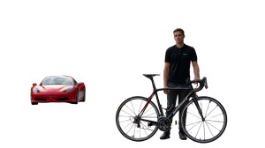 Roadbike Cyclist Vinyl Car Decal Sticker – Waterproof & UV-Resistant 2.72"