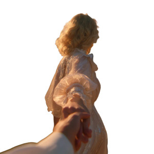 Romantic Golden Walk Vinyl Car Decal Sticker – Waterproof & UV-Resistant 6.826666666666667"