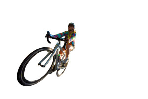 Speedy Cyclist Vinyl Car Decal Sticker – Waterproof & UV-Resistant 5.97333333333333