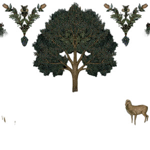 Forest Animal Pattern Vinyl Car Decal Sticker – Waterproof & UV-Resistant 3.4133333333333336"