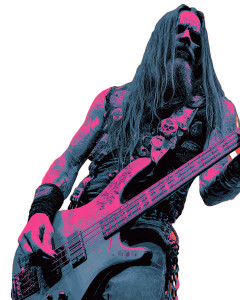 Metal Zombie Bassist Vinyl Car Decal Sticker – Waterproof & UV-Resistant 4.0"