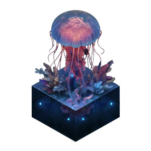 Isometric Jellyfish Vinyl Car Decal Sticker – Waterproof & UV-Resistant 3.4133333333333336" Isometric Jellyfish Vinyl Car Decal Sticker – Waterproof & UV-Resistant 3.4133333333333336"