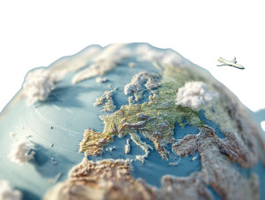 Miniature Earth Globe V2 Vinyl Car Decal Sticker – Waterproof & UV-Resistant 6.1866666666666665"