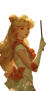 Sailor Venus V2 Vinyl Car Decal Sticker – Waterproof & UV-Resistant 9.706666666666667"