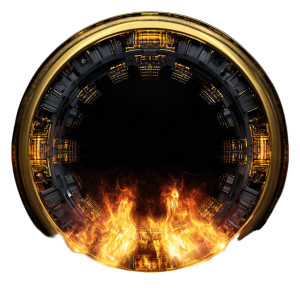 Futuristic Metal Frame Vinyl Car Decal Sticker – Waterproof & UV-Resistant 6.826666666666667"