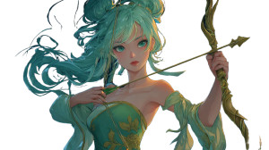 Anime Archer Girl V3 Vinyl Car Decal Sticker – Waterproof & UV-Resistant 2.72"