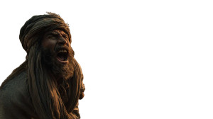 Arabian Man Shouting Vinyl Car Decal Sticker – Waterproof & UV-Resistant 5.4