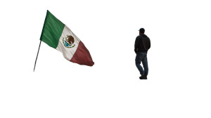 Hispanic Man Waving Vinyl Car Decal Sticker – Waterproof & UV-Resistant 5.4