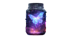 Holographic Butterfly Vinyl Car Decal Sticker – Waterproof & UV-Resistant 5.4