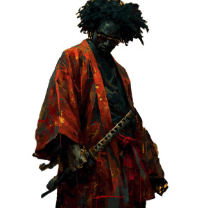 Afrofuturist Samurai Vinyl Car Decal Sticker – Waterproof & UV-Resistant 3.4133333333333336" Afrofuturist Samurai Vinyl Car Decal Sticker – Waterproof & UV-Resistant 3.4133333333333336"