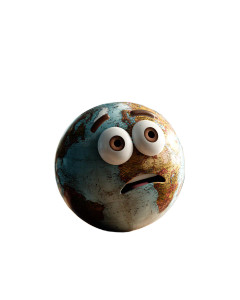 Overwhelmed Digital Globe Vinyl Car Decal Sticker – Waterproof & UV-Resistant 8.0"