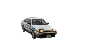 Tiny Ae86 Launch Vinyl Car Decal Sticker – Waterproof & UV-Resistant 5.4