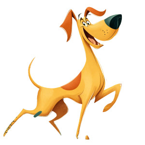 Groovy Vizsla Caricature Vinyl Car Decal Sticker – Waterproof & UV-Resistant 3.4133333333333336"