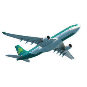 Shamrock Airplane Vinyl Car Decal Sticker – Waterproof & UV-Resistant 6.826666666666667"