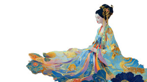 Serene Chinese Empress Vinyl Car Decal Sticker – Waterproof & UV-Resistant 5.4