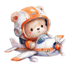 Astronaut Teddy Bear V5 Vinyl Car Decal Sticker – Waterproof & UV-Resistant 6.826666666666667"