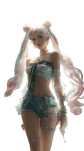 Moon Rabbit Warrior Vinyl Car Decal Sticker – Waterproof & UV-Resistant 9.706666666666667"