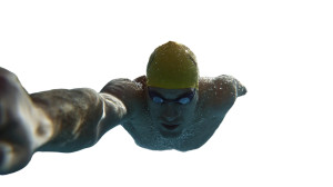 Chained Swimmer Struggle Vinyl Car Decal Sticker – Waterproof & UV-Resistant 5.4