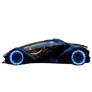 Futuristic Concept Car V12 Vinyl Car Decal Sticker – Waterproof & UV-Resistant 3.4133333333333336"