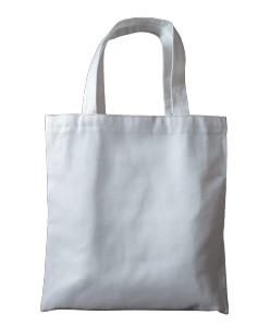 White Fabric Bag Vinyl Car Decal Sticker – Waterproof & UV-Resistant 8.0"