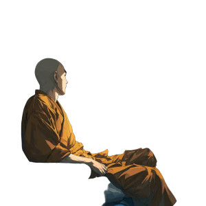 Young Monk In Plane Vinyl Car Decal Sticker – Waterproof & UV-Resistant 3.4133333333333336" Young Monk In Plane Vinyl Car Decal Sticker – Waterproof & UV-Resistant 3.4133333333333336"