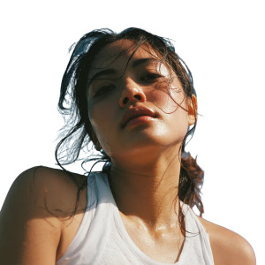 Sweaty Athletic Portrait Vinyl Car Decal Sticker – Waterproof & UV-Resistant 6.826666666666667"