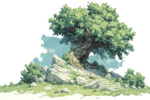 Fairytale Tree Vinyl Car Decal Sticker – Waterproof & UV-Resistant 5.97333333333333