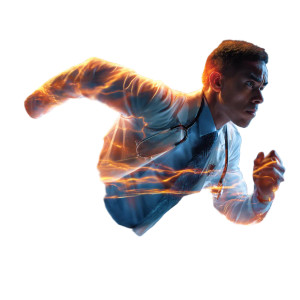 Handsome Doctor Lightning V3 Vinyl Car Decal Sticker – Waterproof & UV-Resistant 3.4133333333333336"