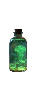 Glowing Jellyfish Bottle Vinyl Car Decal Sticker – Waterproof & UV-Resistant 9.706666666666667" Glowing Jellyfish Bottle Vinyl Car Decal Sticker – Waterproof & UV-Resistant 9.706666666666667"