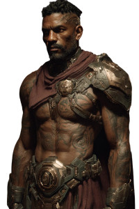 Sci-Fi Gladiator Warrior Vinyl Car Decal Sticker – Waterproof & UV-Resistant 8.96"