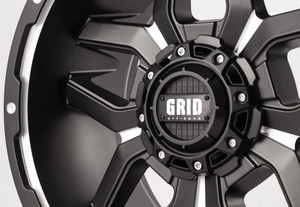 Grid Wheels GD07 | Matte Black 20x9 Wheel, TPMS Compatible, Limited Lifetime Warranty