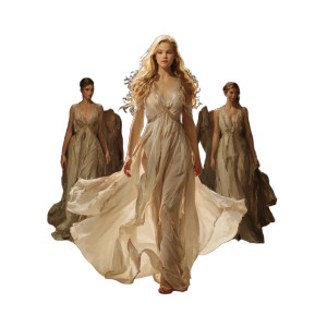 Goddess Procession Vinyl Car Decal Sticker – Waterproof & UV-Resistant 6.826666666666667"