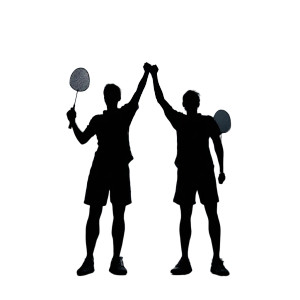 Badminton Champion Vinyl Car Decal Sticker – Waterproof & UV-Resistant 3.4133333333333336"