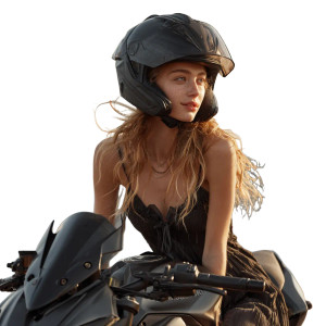 Elegant Motorcycle Rider Vinyl Car Decal Sticker – Waterproof & UV-Resistant 6.826666666666667"