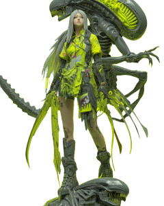 Bionic Android Warrior Vinyl Car Decal Sticker – Waterproof & UV-Resistant 8.0"