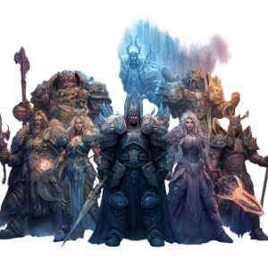 Fantasy Character Lineup V2 Vinyl Car Decal Sticker – Waterproof & UV-Resistant 3.4133333333333336"