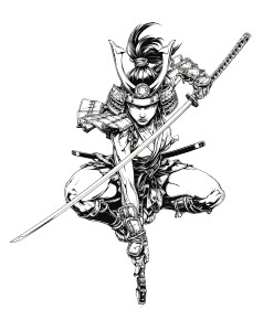 Samurai Warrior V52 Vinyl Car Decal Sticker – Waterproof & UV-Resistant 8.0"