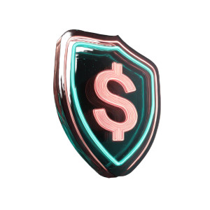 Floating Shield Icon Vinyl Car Decal Sticker – Waterproof & UV-Resistant 6.826666666666667"