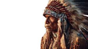 Native Flute Player V2 Vinyl Car Decal Sticker – Waterproof & UV-Resistant 2.72"