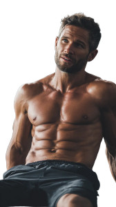Gym Abs Man Vinyl Car Decal Sticker – Waterproof & UV-Resistant 4.8533333333333335"
